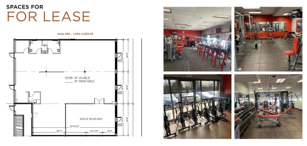 Golden valley large retail space for lease 4000sf